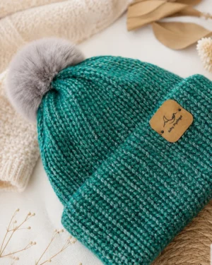 Gorro lana Baby Mystique Verde doble capa 03