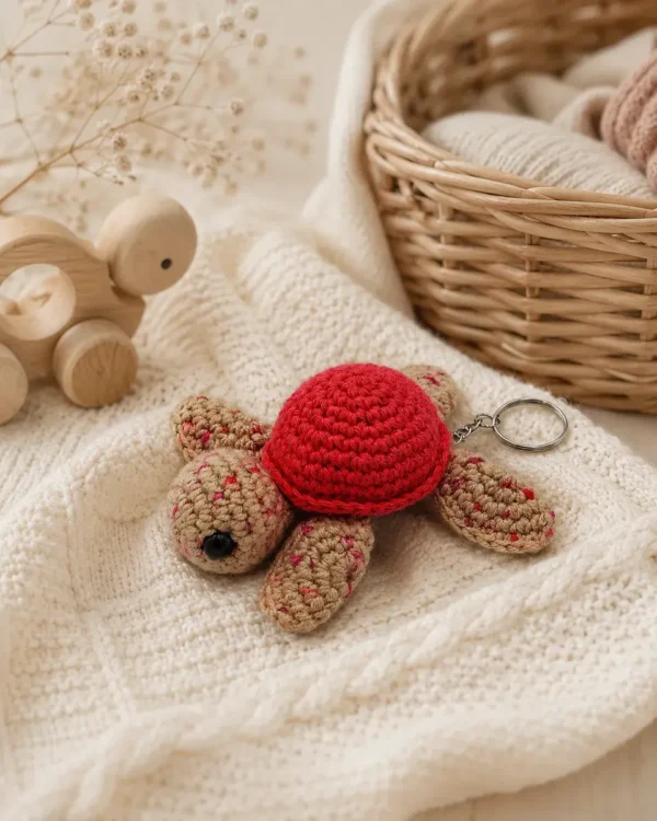 Llavero Tejido Baby Mystique Tortuga